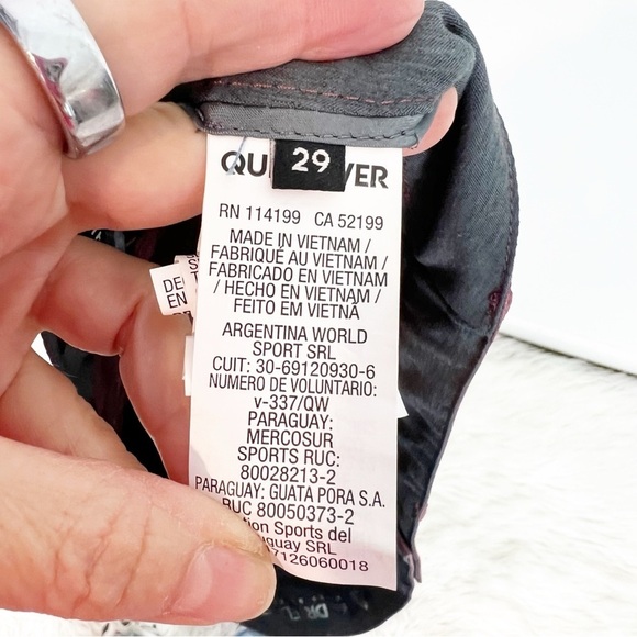 QUIKSILVER UNION HEATHER RED AMPHIBIAN BOARD SHORTS MENS SZ 29 - Picture 5 of 5